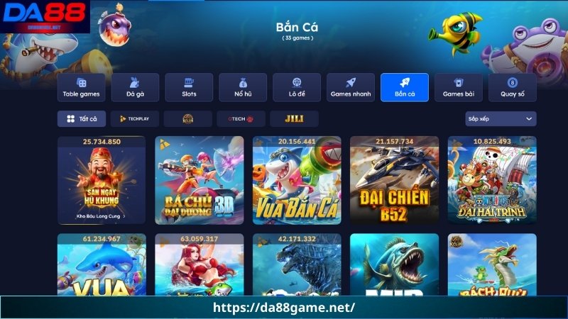 Điểm nổi bật khiến bắn cá DA88 được săn đón