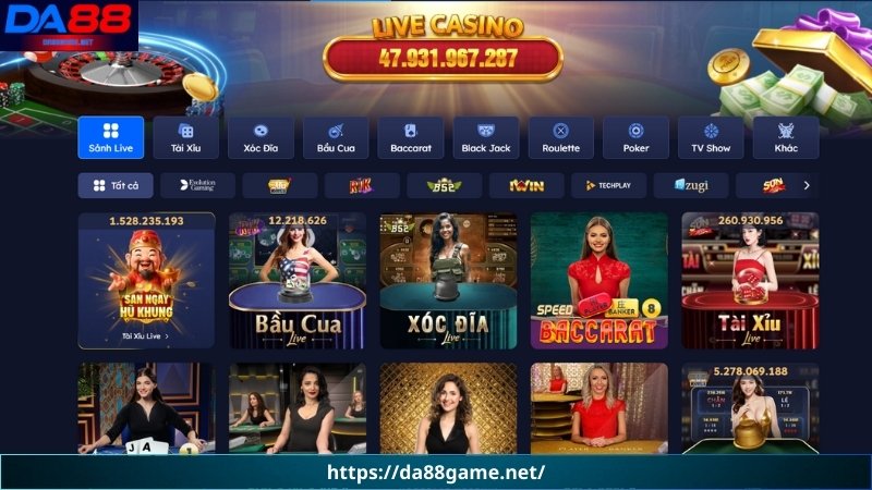 Hướng dẫn cách tham gia Casino DA88 đơn giản nhất