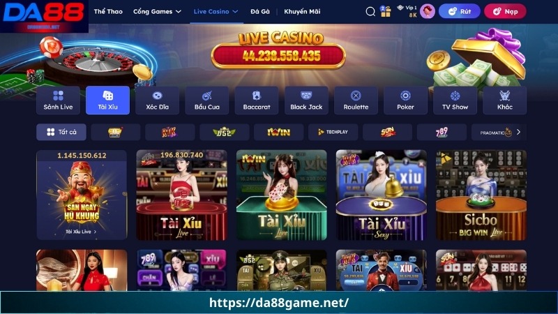 Những thể loại có trong app tài xỉu DA88