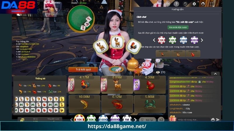 Các quy tắc chơi Bầu Cua Bigwin DA88